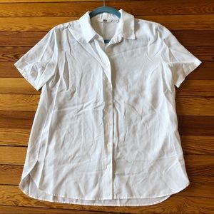 Pretty Sheer White Top from Uniqlo